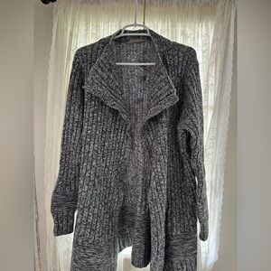Athleta Gray Cardigan Sweater Long Open Front